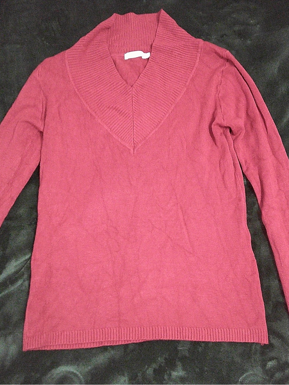 Red V-neck Sweater